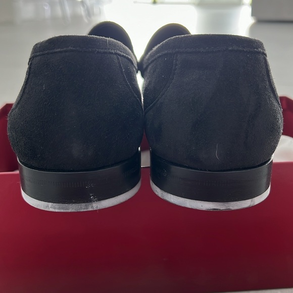 Men’s Ferragamo Rich Nero Suede Calf Loafer - Picture 6 of 8